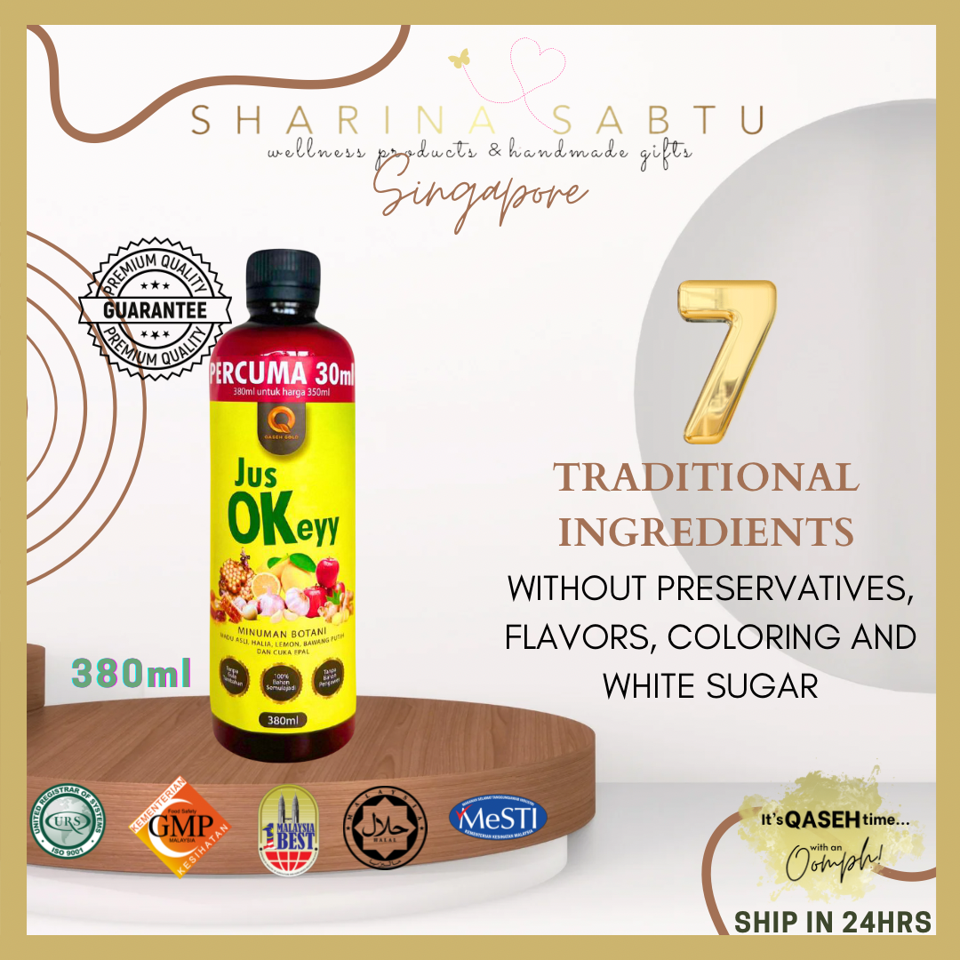 350ml (+30ml FREE) QASEH GOLD JUS OKEYY