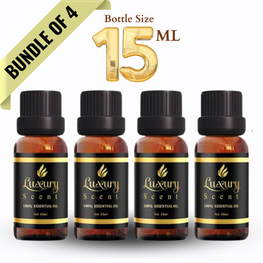 BUNDLE OF 4 X 15ML Hotel-Inspired Essential Oils