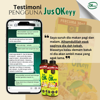 350ml (+30ml FREE) QASEH GOLD JUS OKEYY